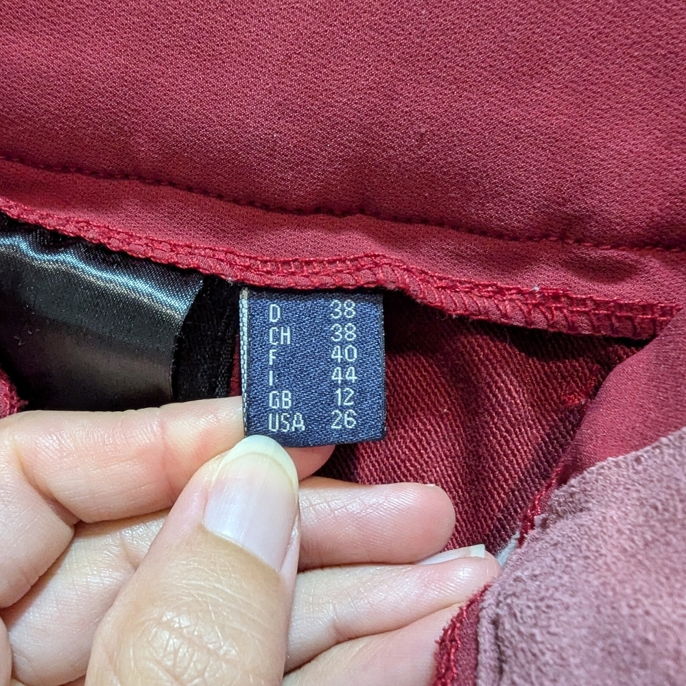 Equestrian Performance Riding Tights - Burgundy - image 6